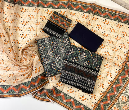 Fantak By Anaya Noor Heavy Emb Lawn 3PC