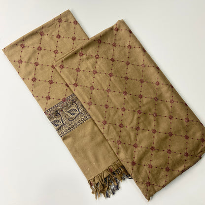 Embroidered Pashmina Jacquard Shawl