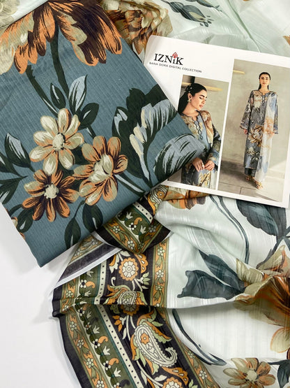 Iznik Tana Dora Digital Printed 3PC
