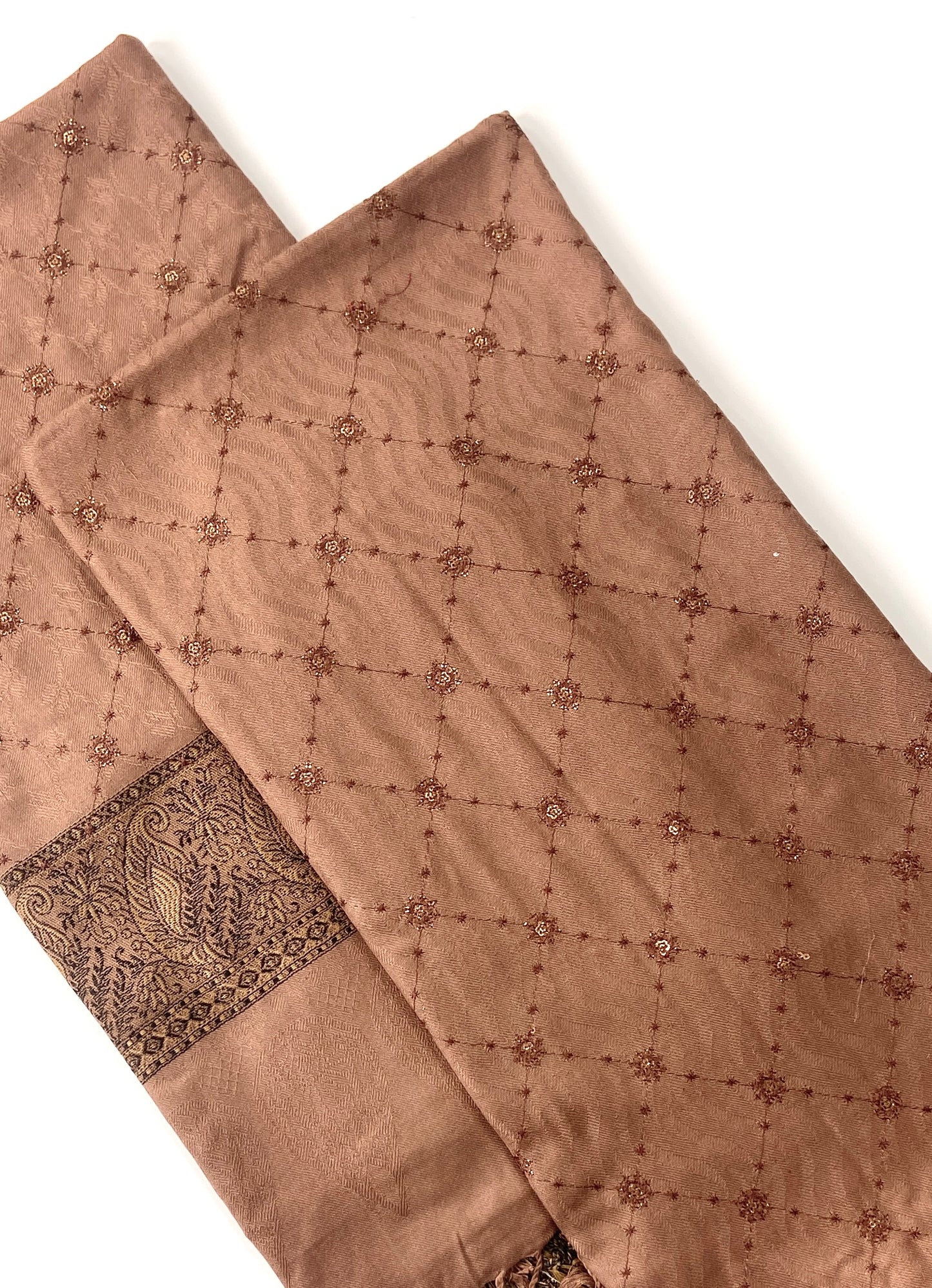 Embroidered Pashmina Jacquard Shawl