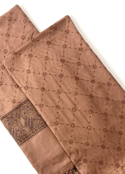 Embroidered Pashmina Jacquard Shawl