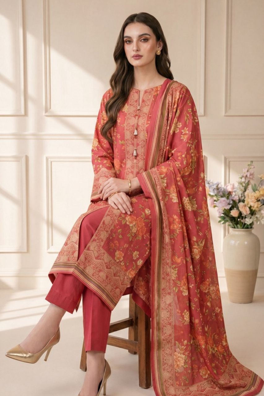 Rang Preet Digital Printed Lawn 3PC