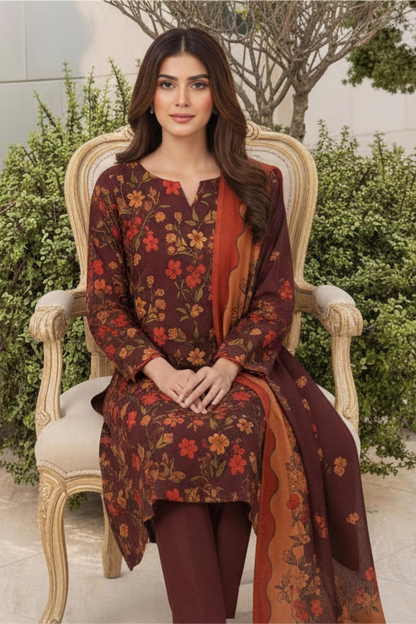 Motifz Premium Printed Khaddar 3PC