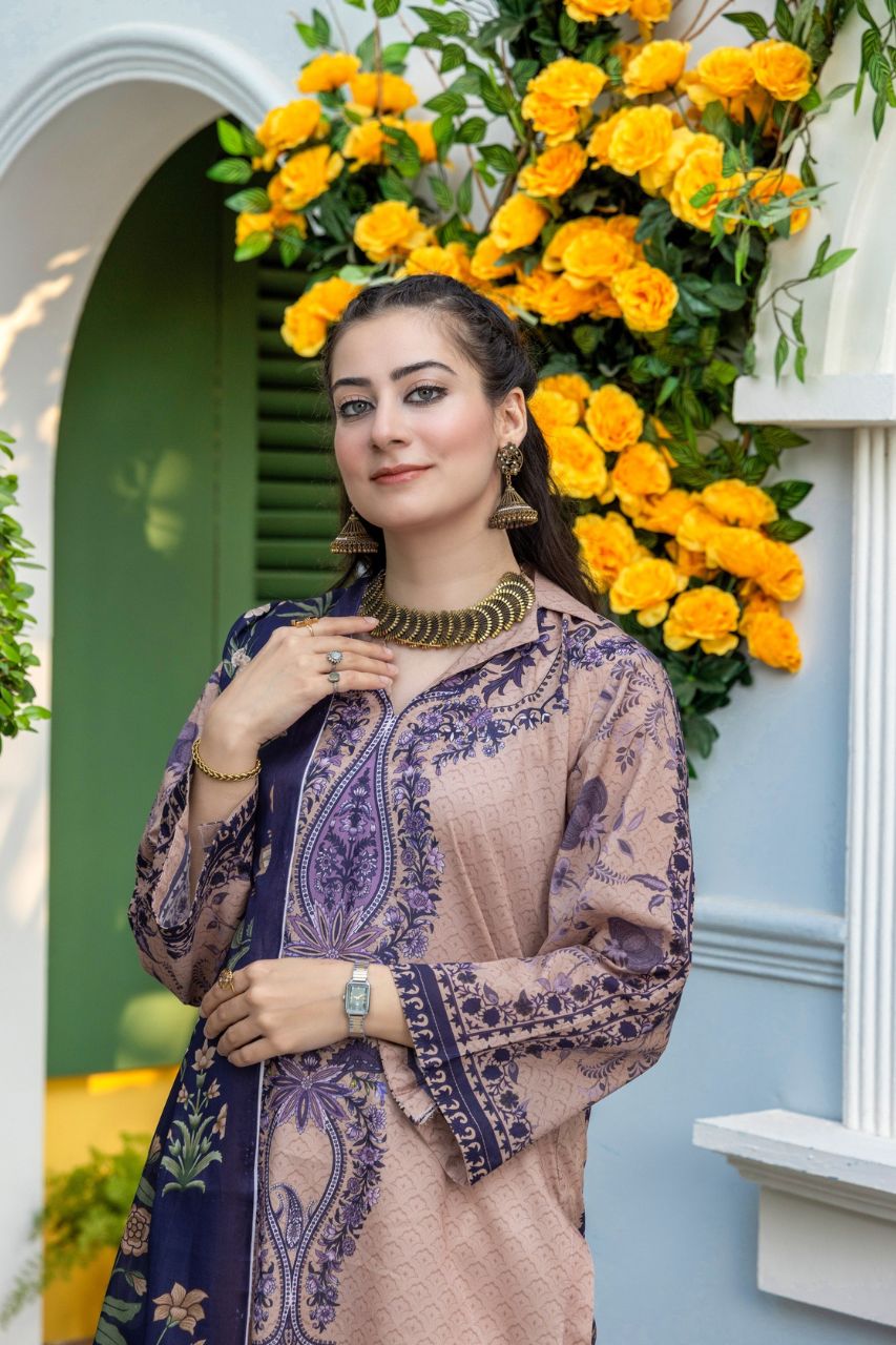 Rahat By Janan Digital Printed Lawn 3PC