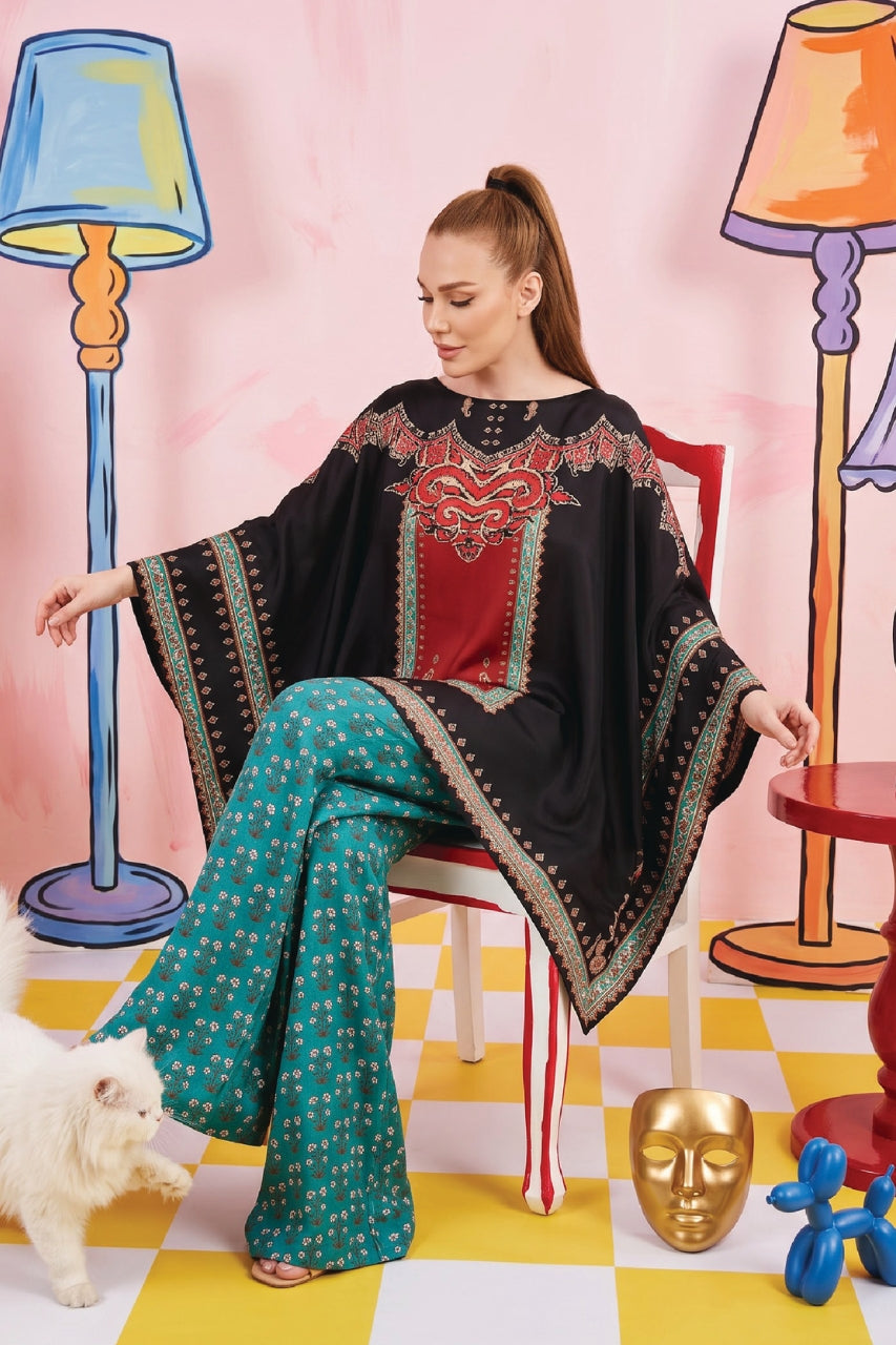 Zesh Printed Silk 2PC