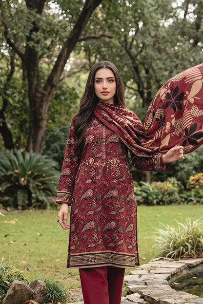 Zesh Digital Printed Khaddar 3PC