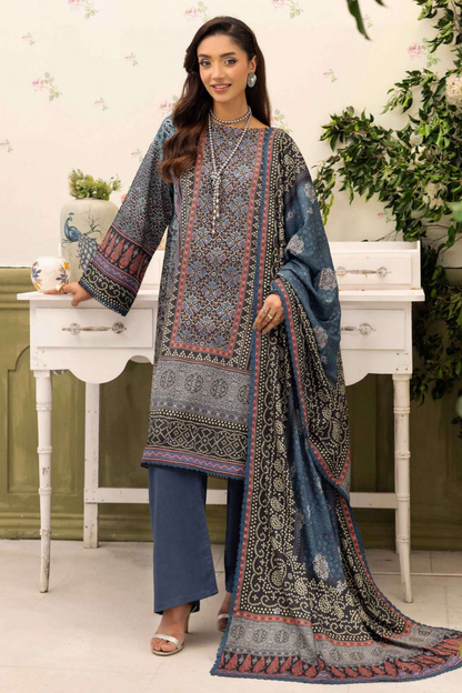 Raiha Digital Printed Linen 3PC