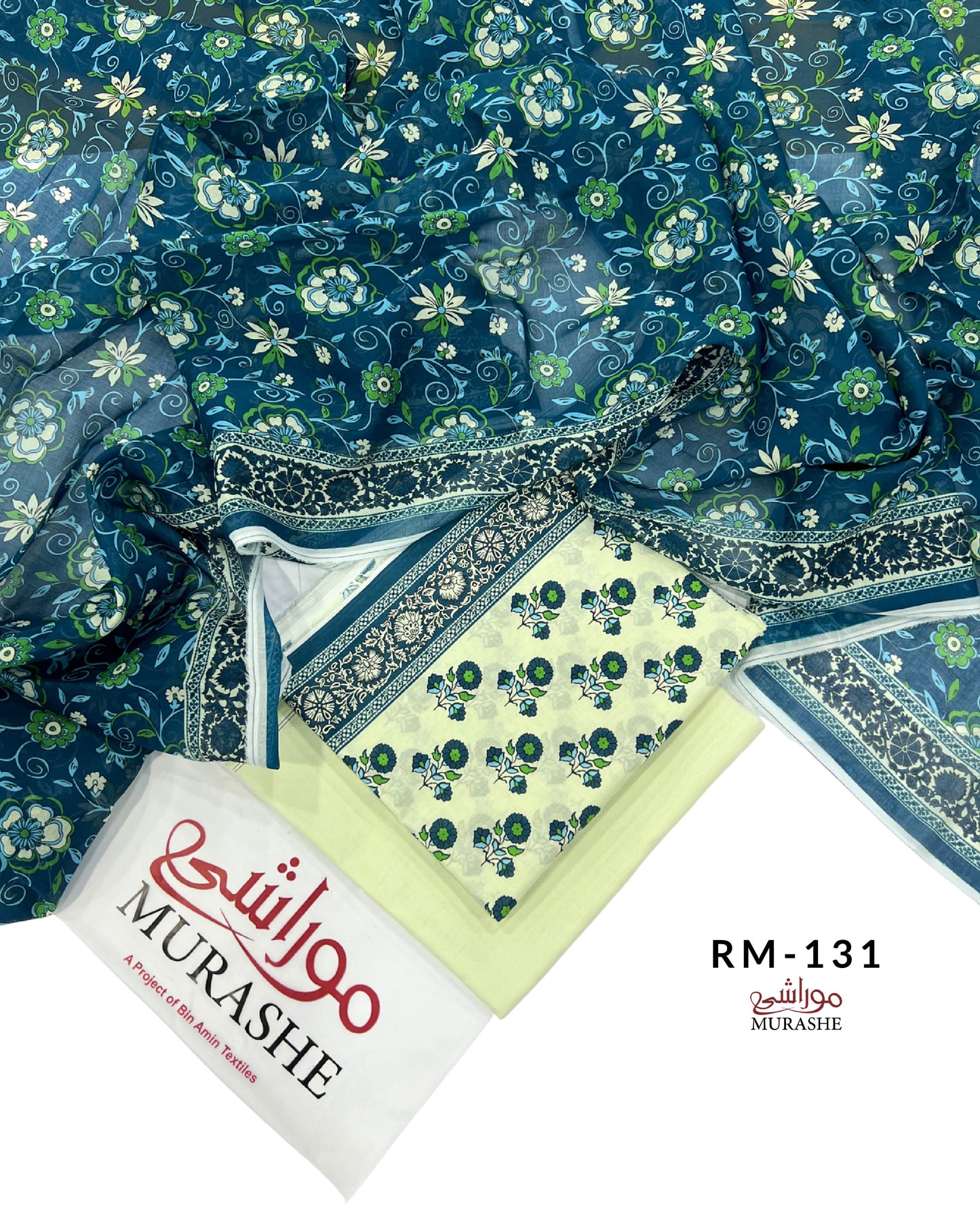 Rijja By Murashe Digital Printed Lawn 3PC