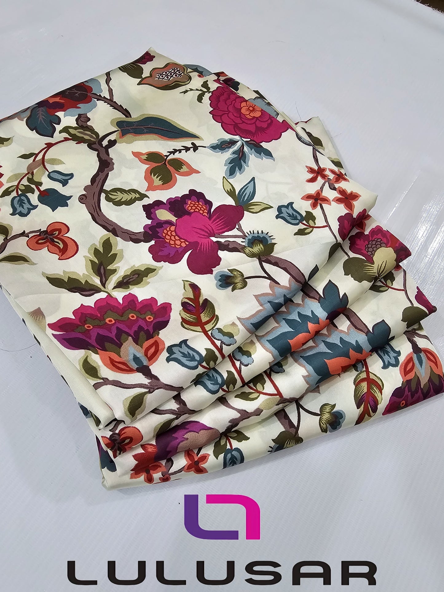 Lulusar Winter Silk Shirt & Trouser 2-Pcs