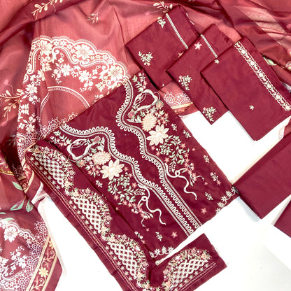 Maria B Embroidered Lawn 3PC