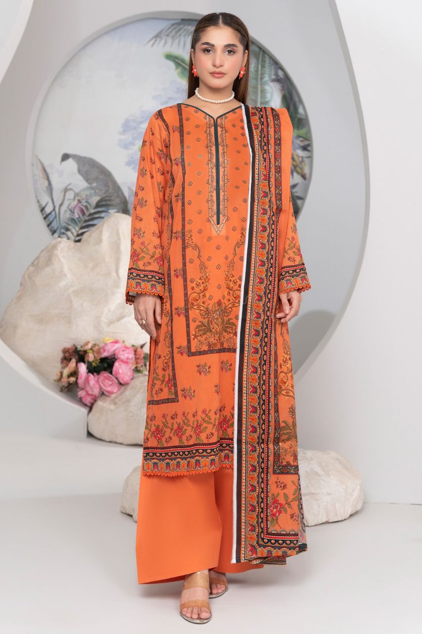 Mojo Berry By Marooj Digital Printed Lawn 3PC
