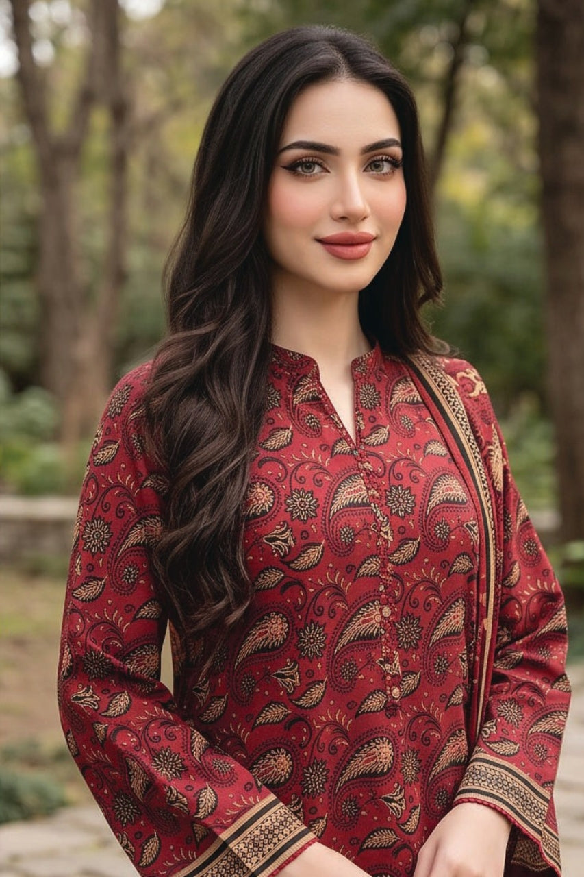 Zesh Digital Printed Khaddar 3PC