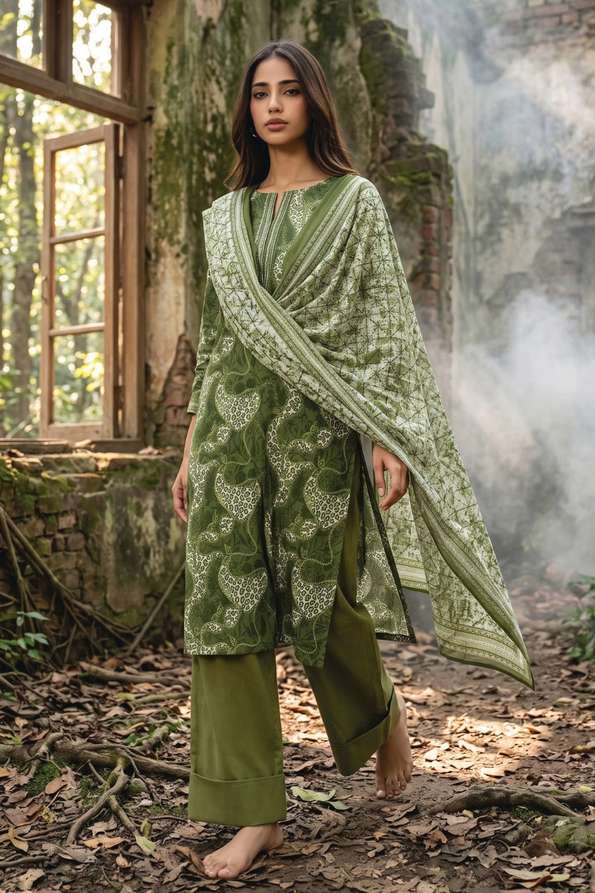 Zesh Digital Printed Khaddar 3PC