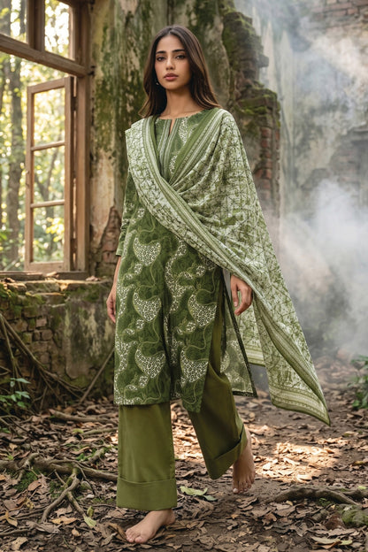 Zesh Digital Printed Khaddar 3PC
