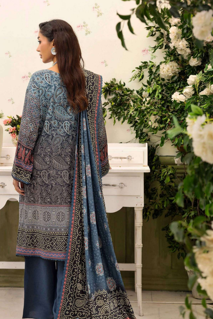 Raiha Digital Printed Linen 3PC