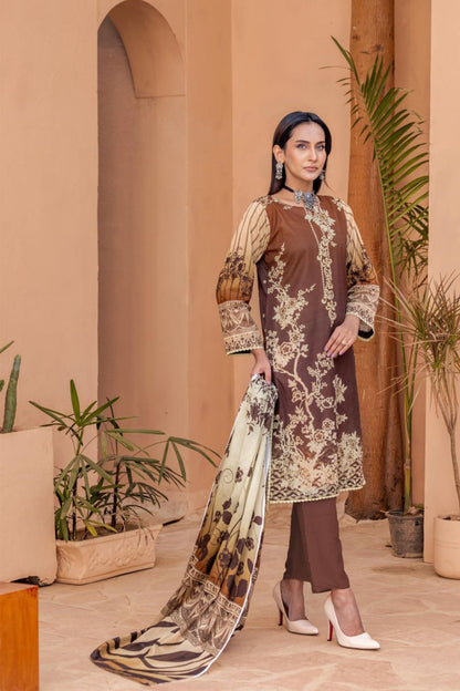 Bahaar By Meeral Premium Digital Printed Lawn 3PC