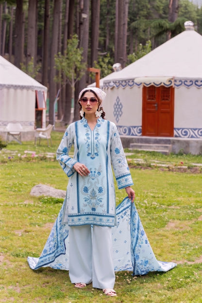 Zarish By Shanaya Digital Printed Karandi 3PC