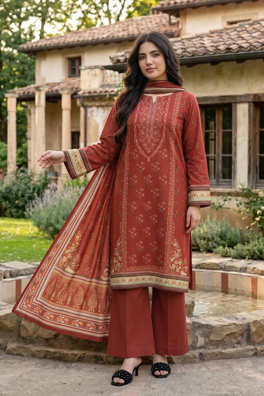 Mashaim Digital Printed Linen 3PC