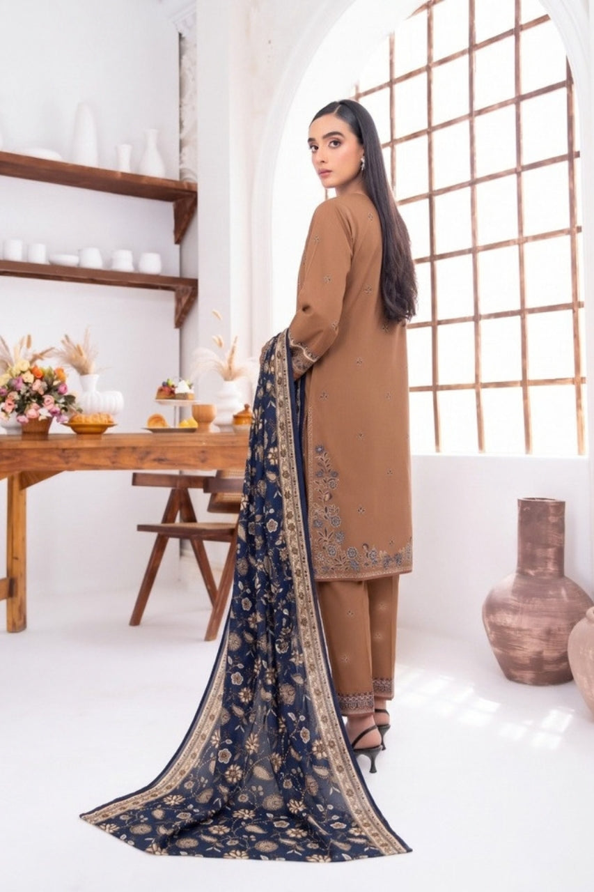 Mannat By Shanaya Digital Printed Stone Linen 3PC