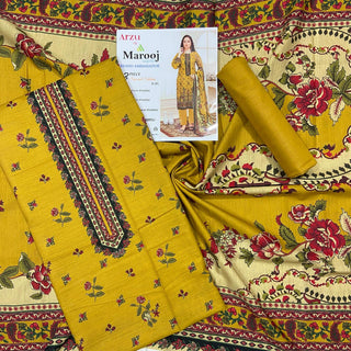 Arzu By Marooj Printed Khaddar-3PC