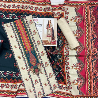 Arzu By Marooj Printed Khaddar-3PC