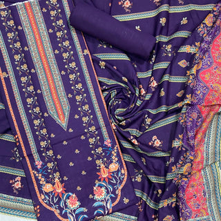 Khaadi Printed Khaddar-3PC