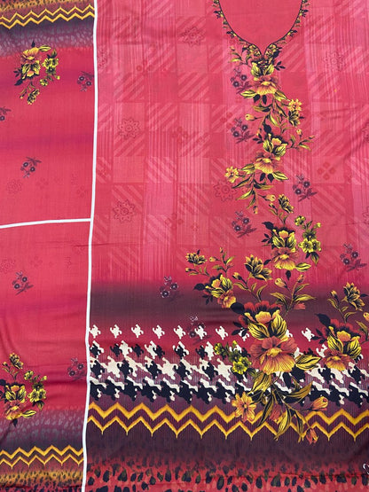 Khaddi Printed Linen Shirt & Trouser-2PC