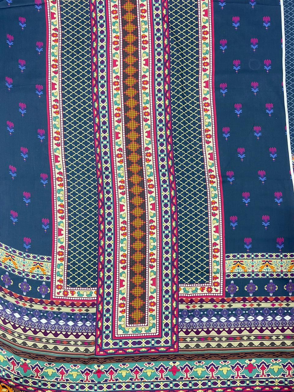 Khaddi Printed Linen Shirt & Trouser-2PC