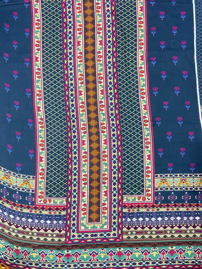 Khaddi Printed Linen Shirt & Trouser-2PC