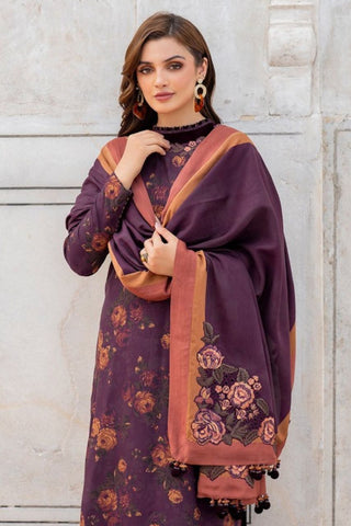 Baroque Printed Dhanak Wool-3PC