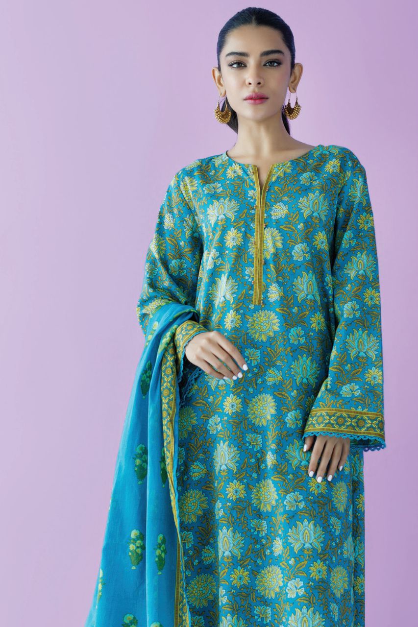 Orient Basic Printed Lawn 3PC