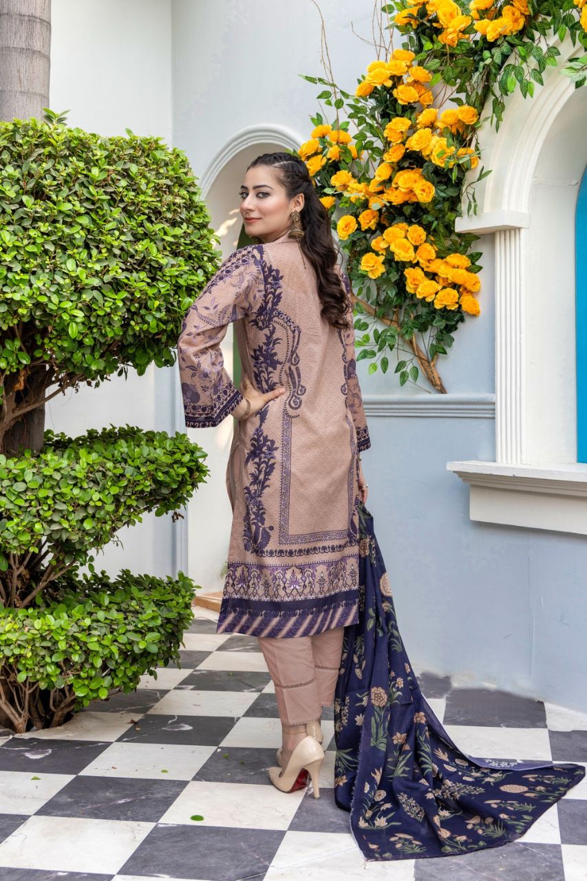 Rahat By Janan Digital Printed Lawn 3PC