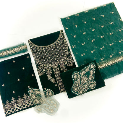 Maria B Sweet Velvet Embroidered 3PC
