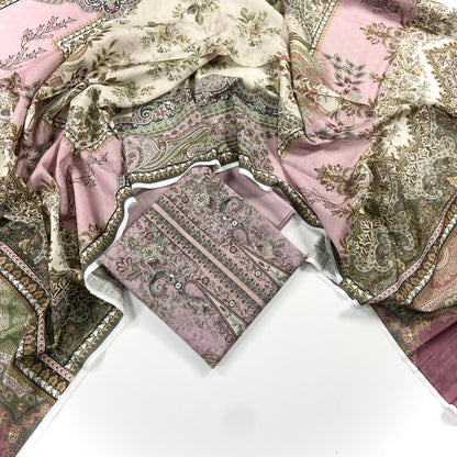 Mausummery Digital Printed Khaddar 3PC