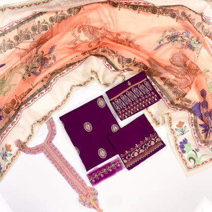 Zara Shahjahan Embroidered Lawn 3PC