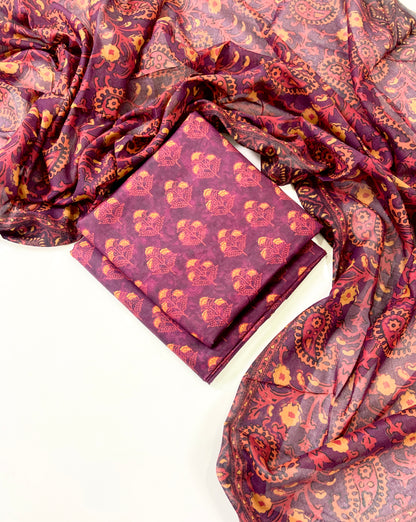 Bin Saeed Digital Printed Lawn 3PC
