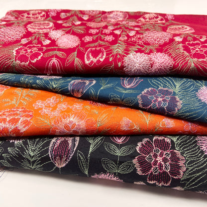 Pack of 4 – Bareeze Style Embroidered Karandi Fabric 2-PC
