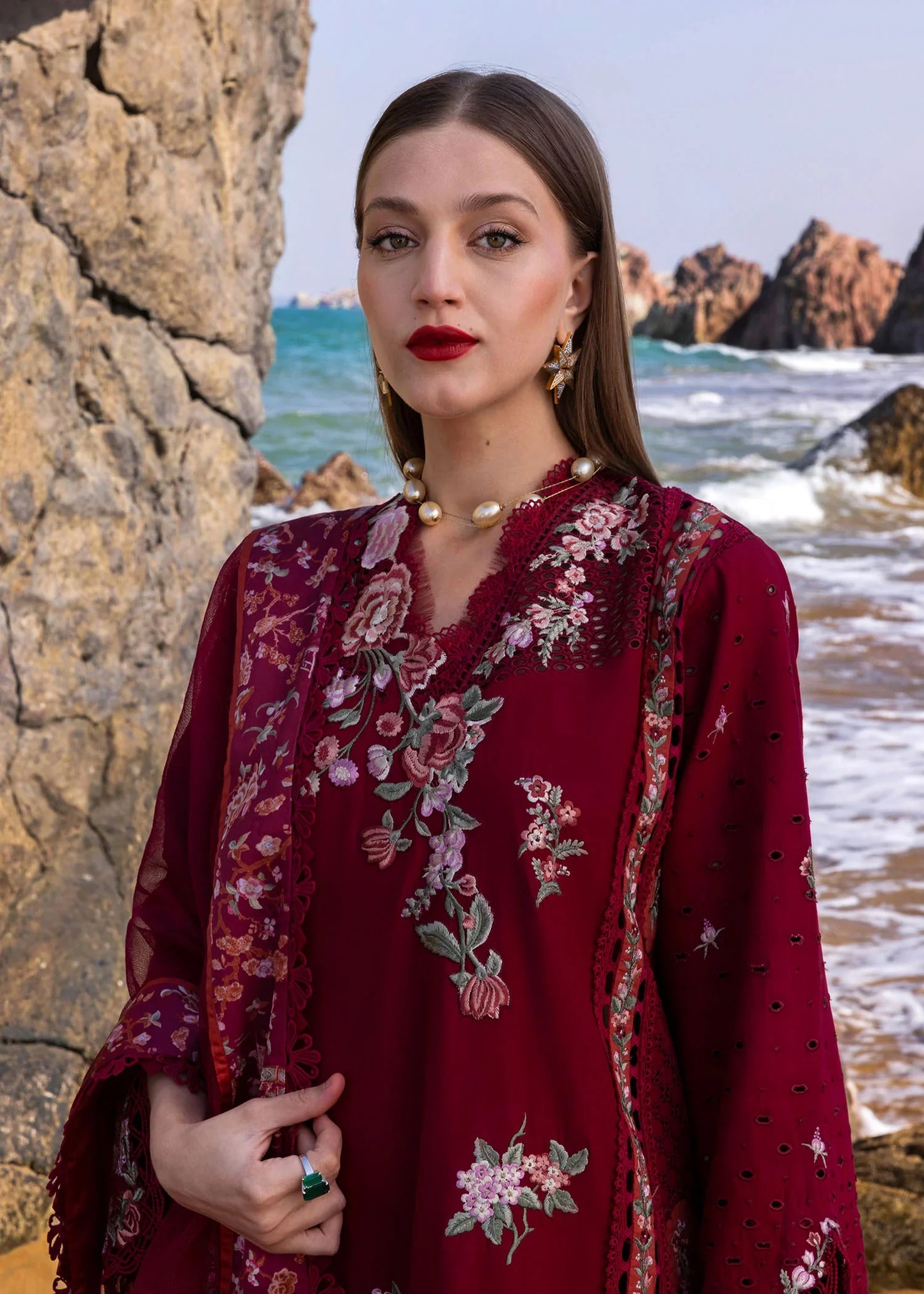 Crimson | Luxury Lawn