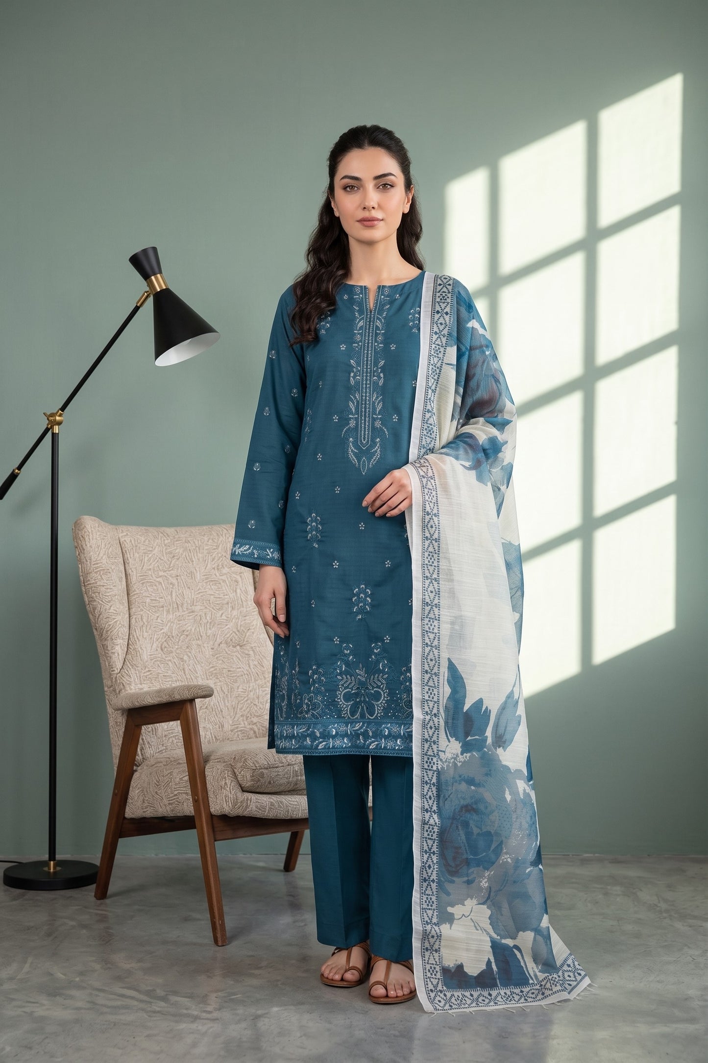 Florent By Anaya Noor Embroidered 3PC
