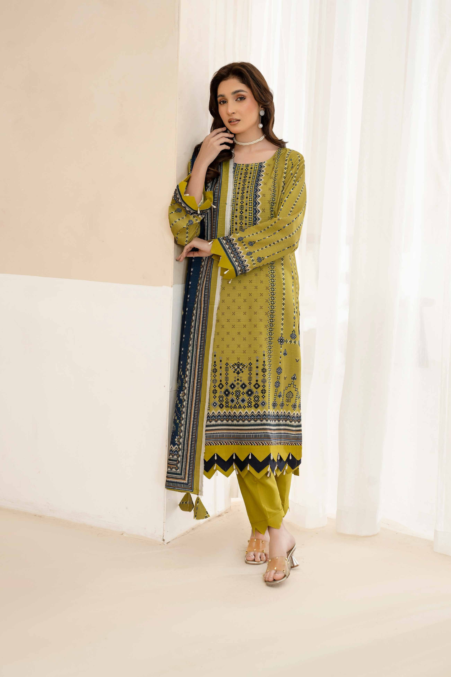 Esha Eshal by Bin Ilyas Premium Printed Viscose 3PC