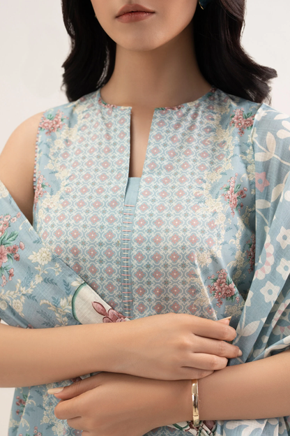 Sukoon By Sapphire Digital Printed Lawn 3PC