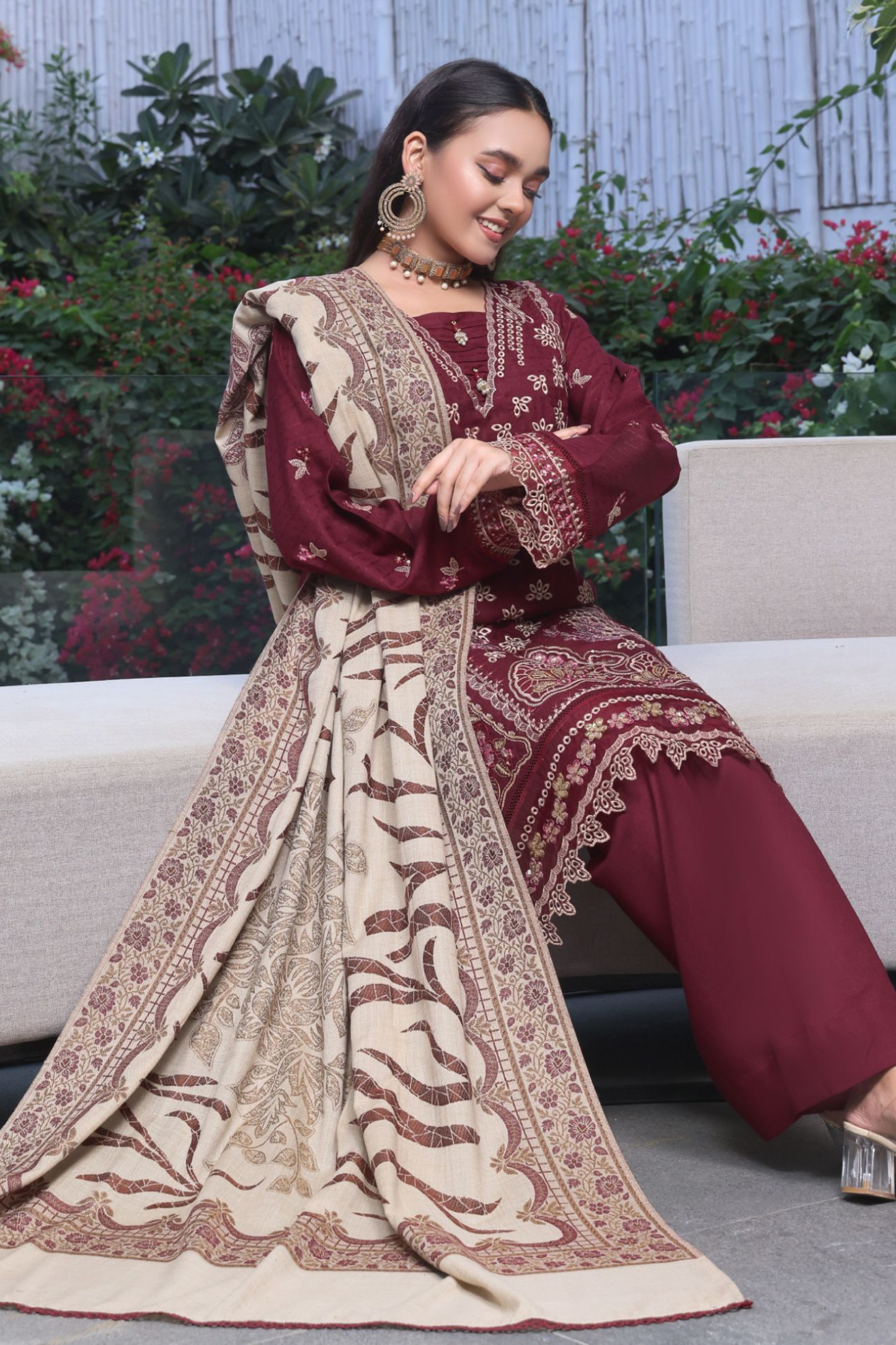 Blanca | Dressline | Emb Dhanak -3PC