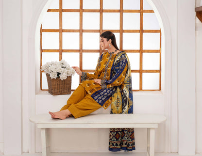 Mehar By Fiza Noor Printed Khaddar 3PC