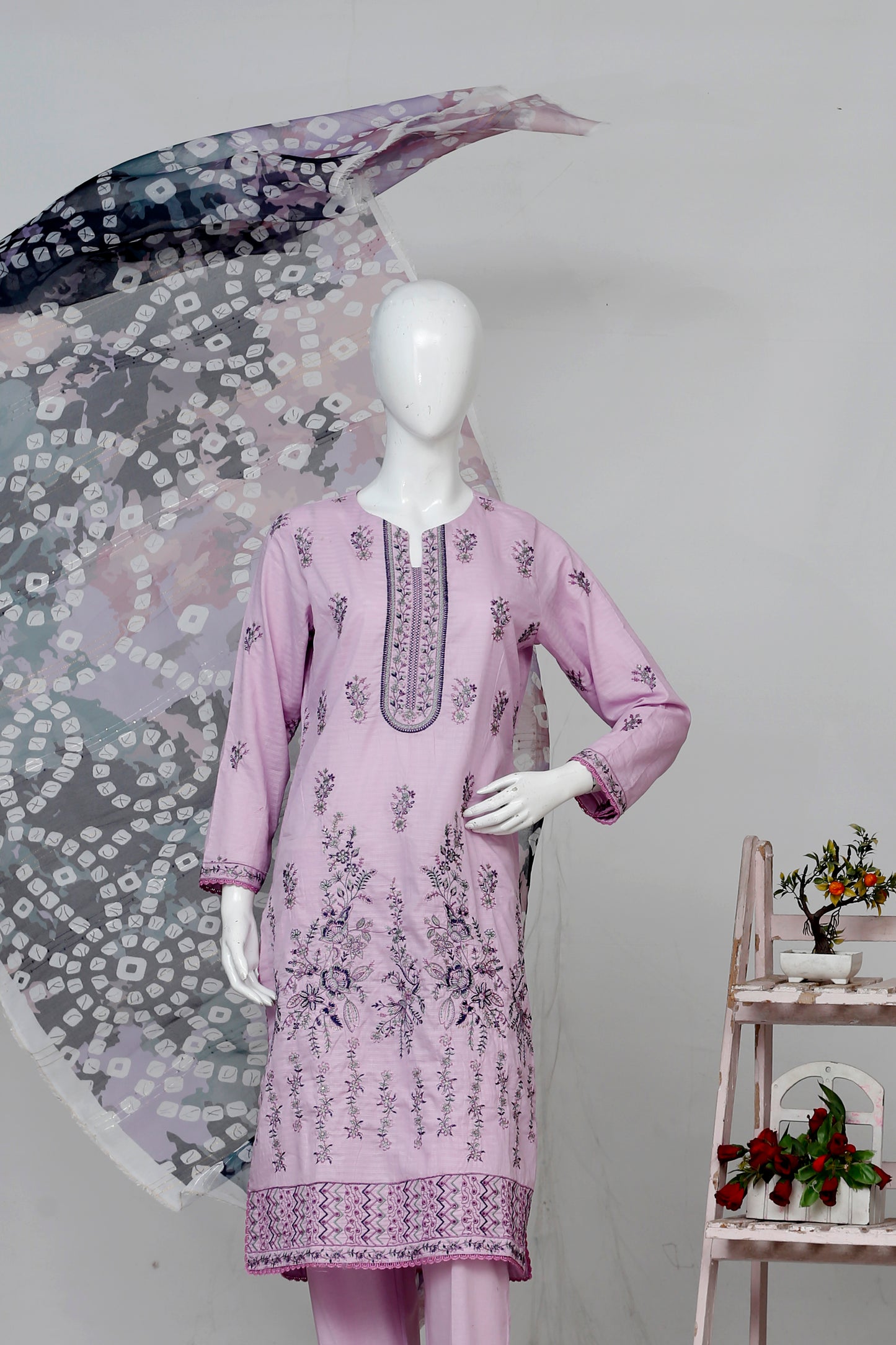Zarqash By Anaya Noor Bana Dora Emb 3-PC