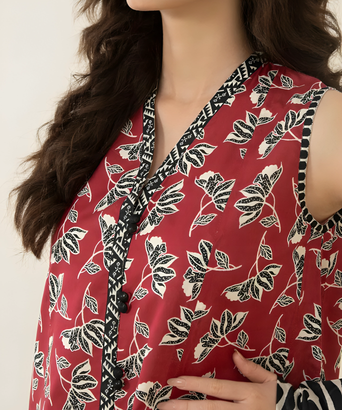 Sapphire Digital Printed Linen 3-PC