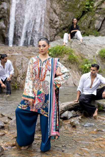 Rang-E-Gul By Paltar Printed Viscose 3PC