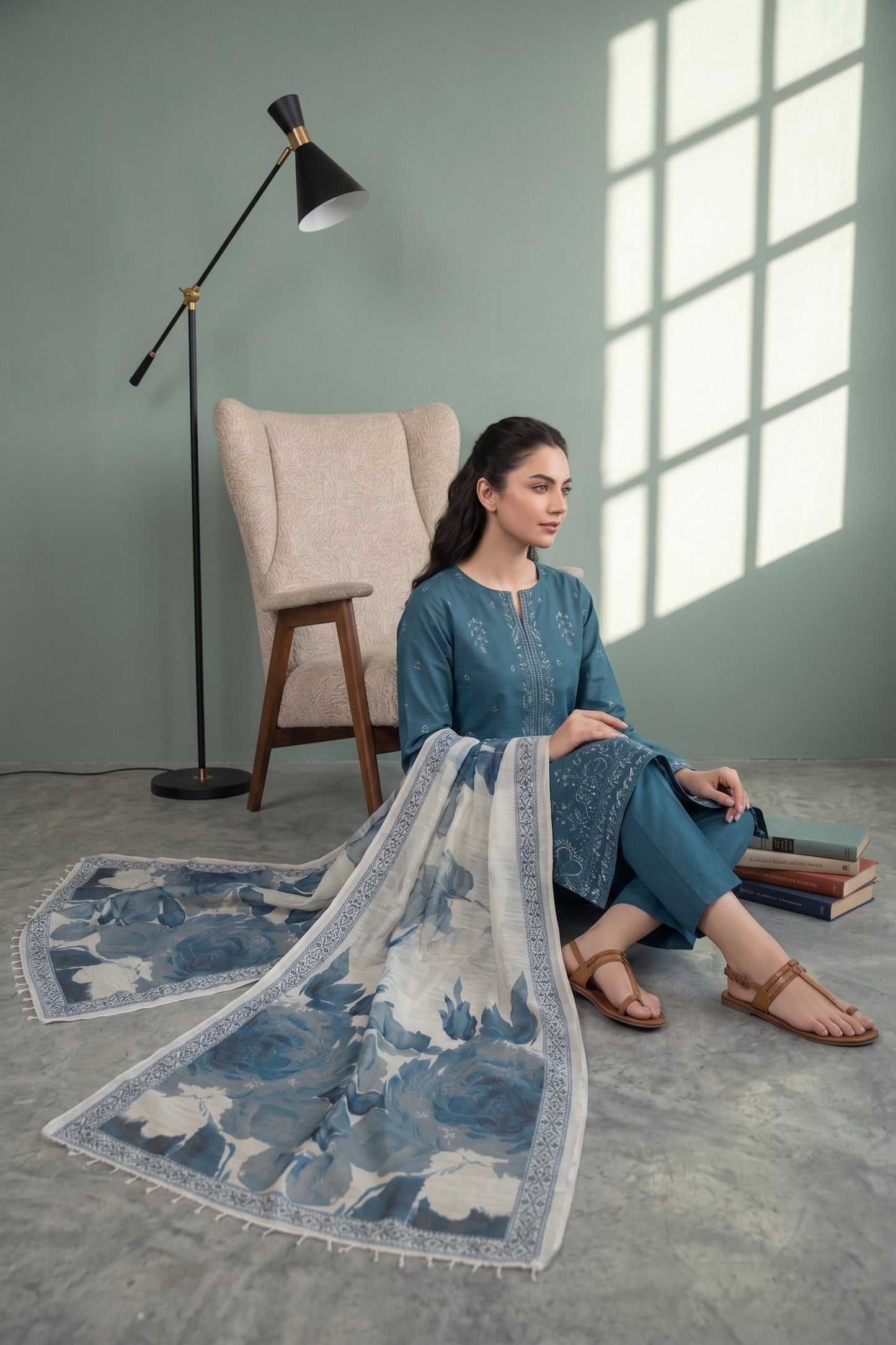 Florent By Anaya Noor Embroidered 3PC