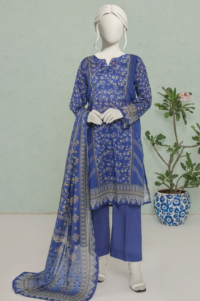 MTJ Premium Printed Lawn 3PC