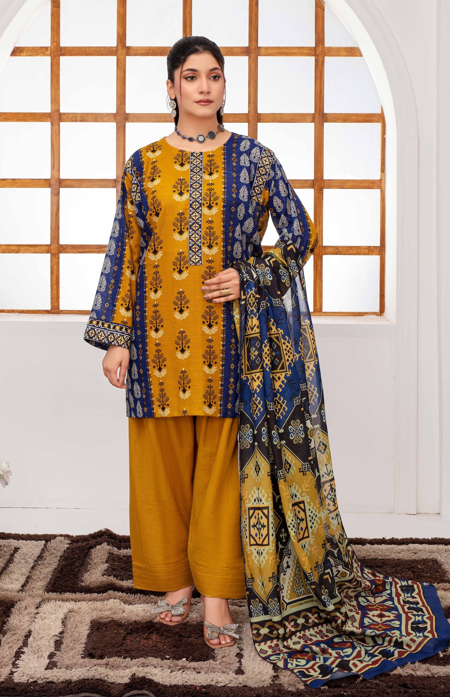 Mehar By Fiza Noor Printed Khaddar 3PC