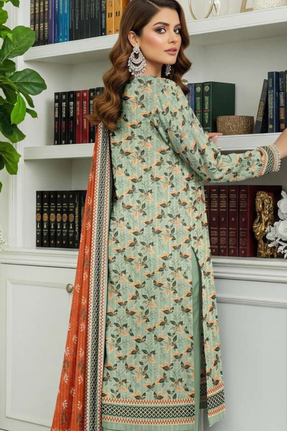 Zara Ali Printed Dobby 3PC